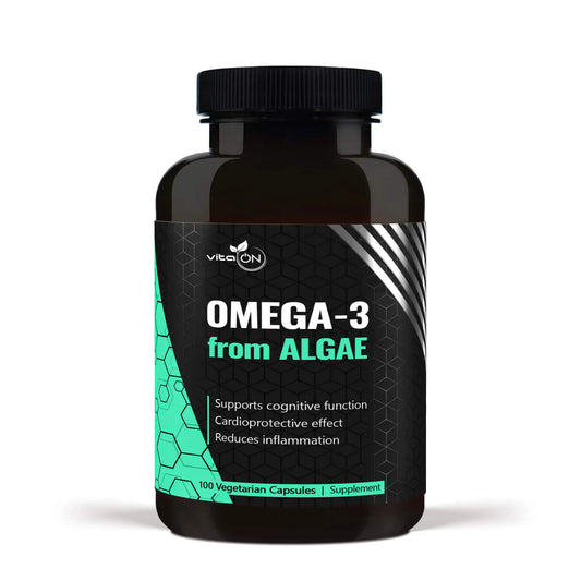 Omega 3 to wegańska formuła bogata w DHA, przyczyniająca się do poprawy funkcji poznawczych i zmniejszenia stanów zapalnych.