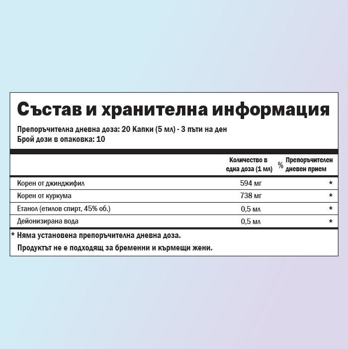 Био тонус хранителни стойности