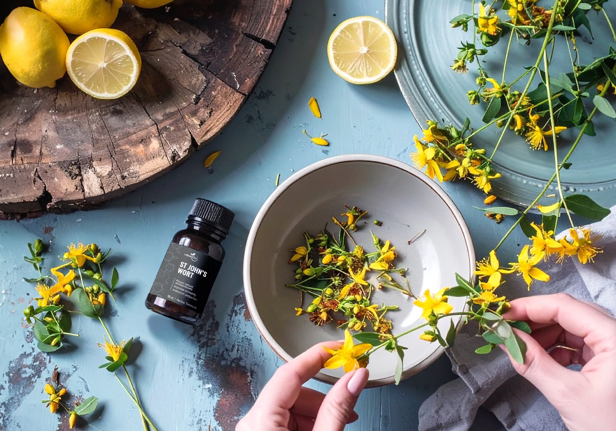 Жълт кантарион билкова тинктура