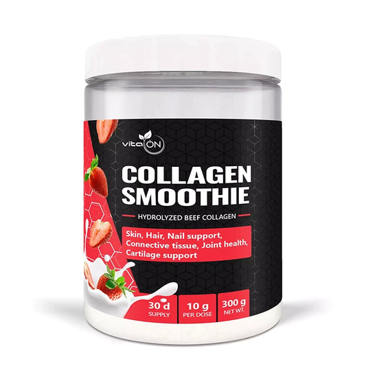 Collagen Smoothie - źródło hydrolizowanego kolagenu, zapewniające zdrową tkankę łączną, zdrowe stawy, włosy i skórę.