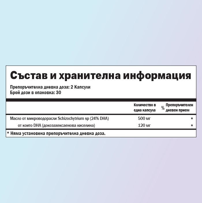 Омега 3 хранителни стойности